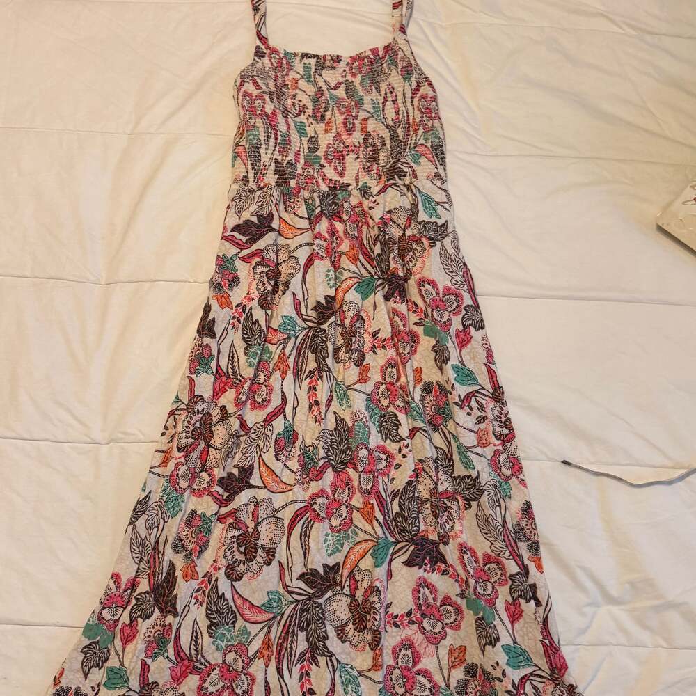Old Navy Smocked Fit & Flare Cami Midi Dress